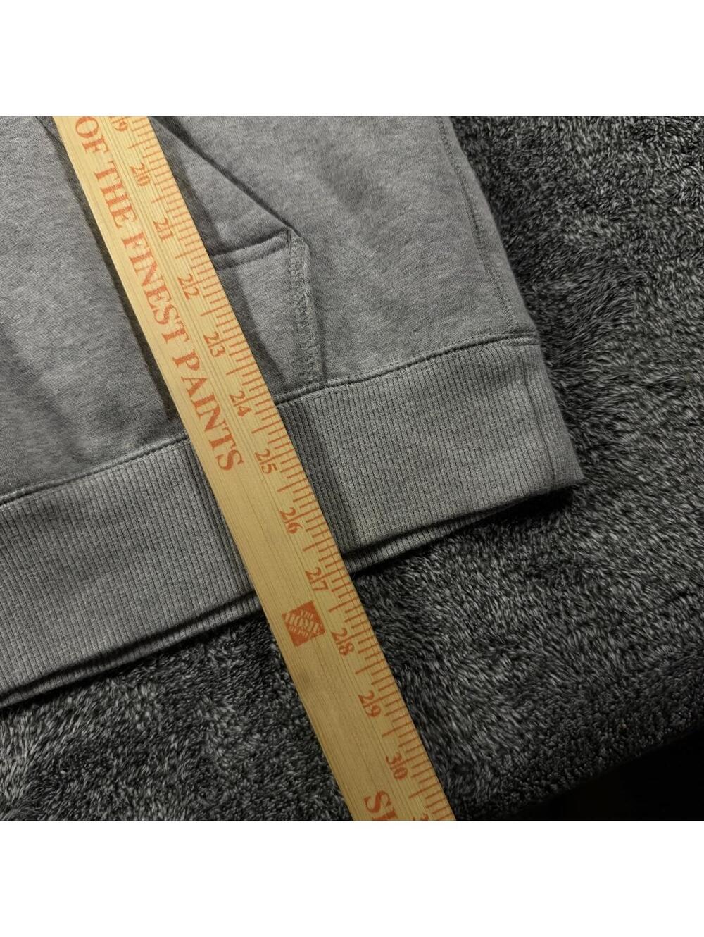 y2k nike center swoosh gray and red spellout hoodie - men's large! - Picture 6 of 6